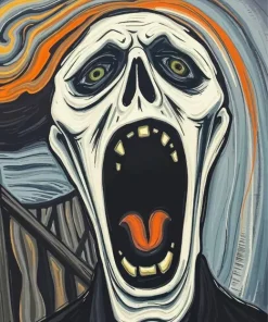 Aesthetic Scream Face Art Diamond Painting