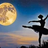 Aesthetic Silhouette Of A Ballerina Art Diamond Painting