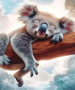 Aesthetic Sleeping Koala Diamond Painting