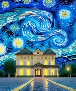 Aesthetic Starry Night Art Diamond Painting