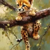 Baby Cheetah Art Diamond Painting