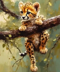Baby Cheetah Art Diamond Painting
