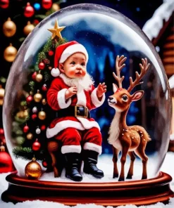 Baby Santa Art Diamond Painting
