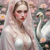 Bride Swan Diamond Painting