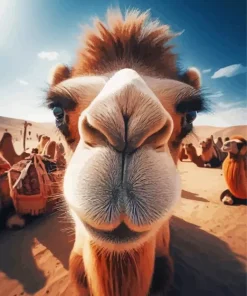 Camel Face Diamond Painting