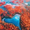 Canada Heart Lake Diamond Painting