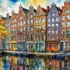 Canal Houses Amsterdam Diamond Painting