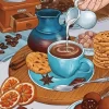 Cappuccino And Cookies Diamond Painting