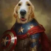 Captain America Dog Diamond Painting
