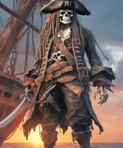 Captain Skull Diamond Painting