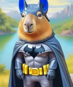 Capybara Batman Diamond Painting