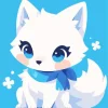 Cartoon Arctic Fox Diamond Painting