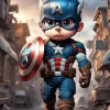 Cartoon Captain America Diamond Painting