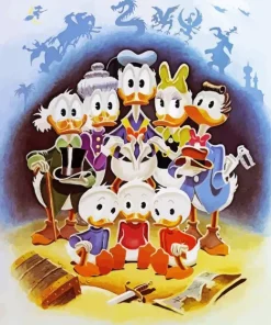 Cartoon Duck Family Diamond Painting