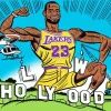 Cartoon Lebron James Lakers Diamond Painting