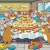 Cartoon Mice Birthday Party Diamond Painting