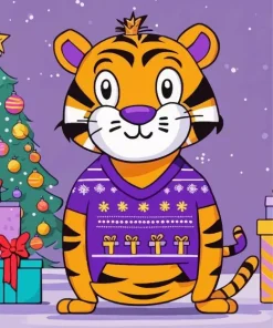 Cartoon Tiger Diamond Painting