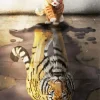 Cat And Tiger Reflection Diamond Painting