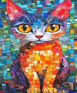Cat Mosaic Diamond Painting