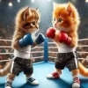 Cats Boxing Diamond Painting