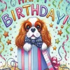 Cavalier King Charles Puppy Birthday Diamond Painting