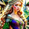 Celtic Princess Art Diamond Painting