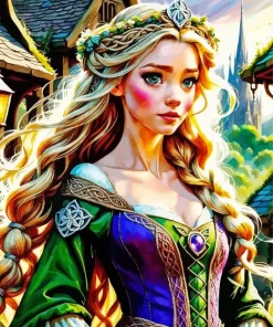 Celtic Princess Art Diamond Painting