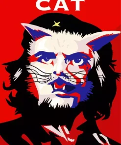 Che Guevara Cat Diamond Painting