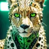 Cheetah Green Eyes Diamond Painting