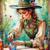 Chemist Girl Diamond Painting