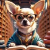 Chihuahua With Glasses Diamond Painting