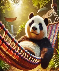 Chilling Panda Diamond Painting