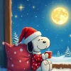 Christmas Santa Snoopy Diamond Painting
