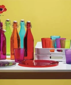 Colored Glass Bottles Diamond Painting