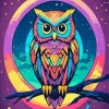Colorful Owl Bird Diamond Painting