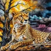 Cool Cheetah Art Diamond Painting
