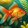 Cool Goldfish Art Diamond Painting