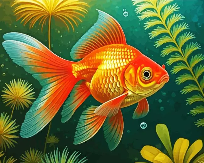cool goldfish art Diamond Dotz Cool Goldfish Art Diamond Painting