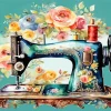 Cool Sewing Machine Art Diamond Painting