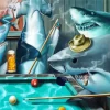 Cool Shark Playing Pool Art Diamond Painting
