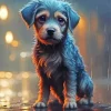 Cool Small Puppy Diamond Painting