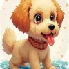 Cute Shipoo Puppy Diamond Painting