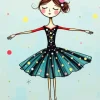 Cute Short Ballerina Diamond Painting