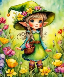 Elf Girl Art Diamond Painting