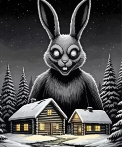 Evil Giant Bunny Diamond Painting