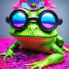 Frog With Glasses Diamond Painting