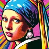 Girl With A Pearl Earring Pop Art Diamond Painting