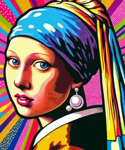 Girl With A Pearl Earring Pop Art Diamond Painting