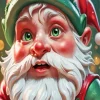 Gnome Christmas Art Diamond Painting