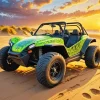 Green Dune Buggy Diamond Painting